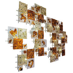 Set of Twelve "Patchwork" Wall Lights by Venini