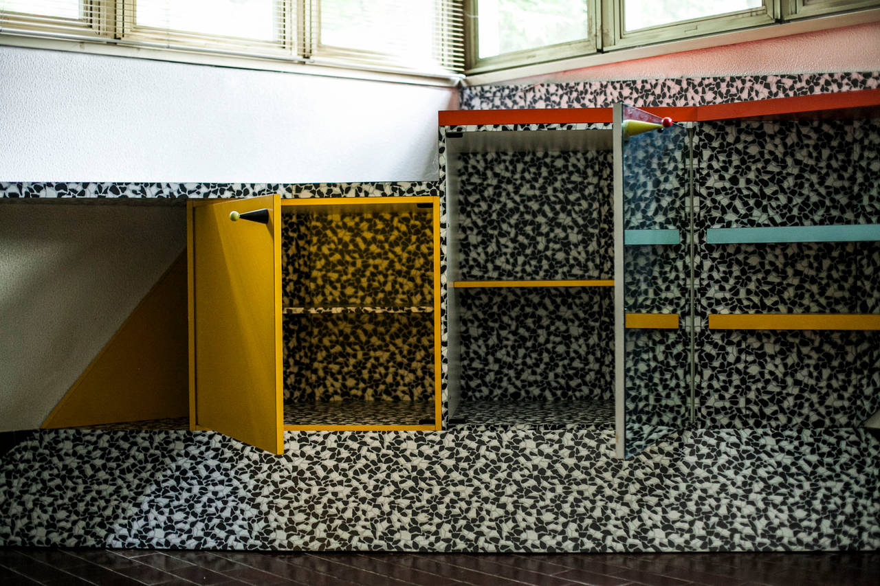 20th Century Unique Piece Corner Cabinet by Nanda Vigo, 1980