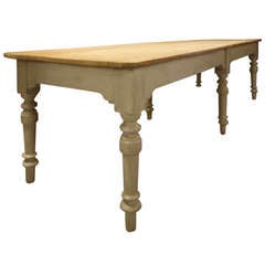 Large English Antique Pine Dining Table