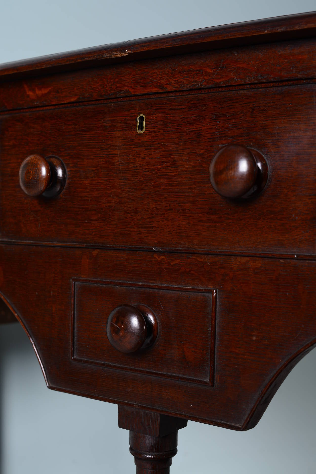 Welsh Antique Oak Potboard Dresser Base at 1stDibs