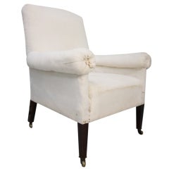 Large English 19th Century Antique Howard 
Sons Armchair.
