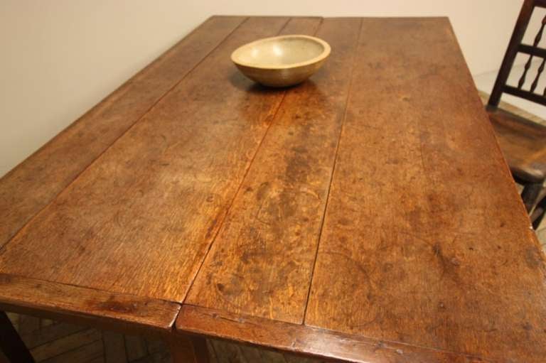 18th Century Antique Oak Single Gate Leg Dining Table 1
