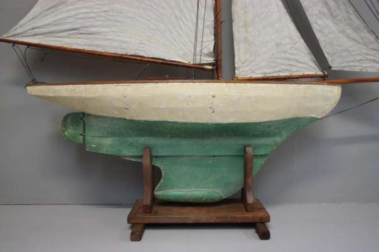 19th Century English Antique Pond Yacht. 1