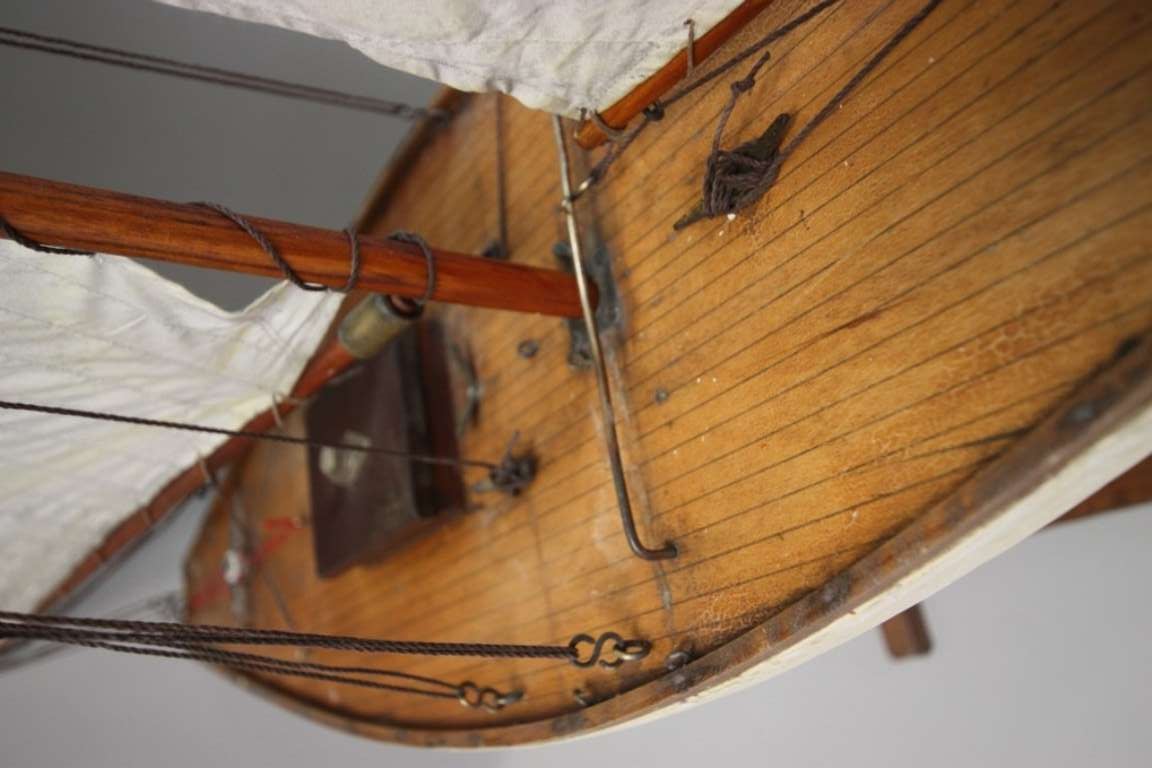 Pine 19th Century English Antique Pond Yacht.