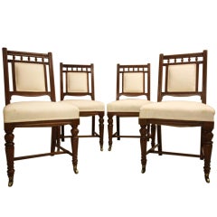 Set of Four Antique 'Howard & Sons' Dining Chairs