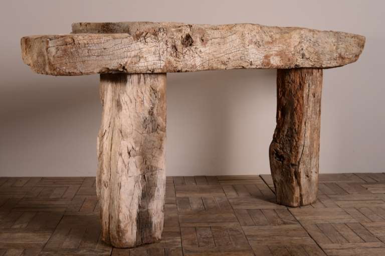 Medieval Antique English Oak Console Table. In Excellent Condition In Lancashire, GB