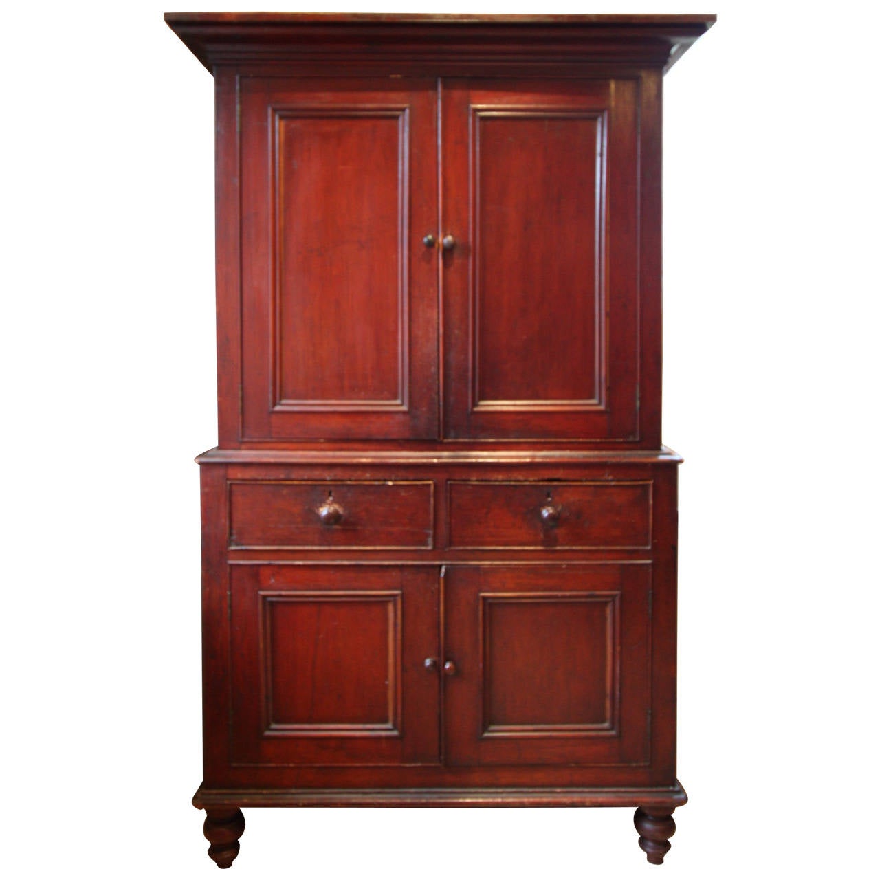 19th Century Antique Pine Food Cupboard For Sale