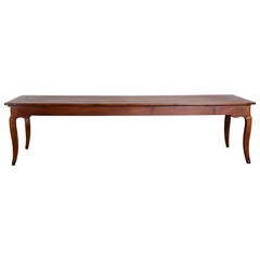 Fantastic Huge French Antique Cherry Wood Dining Table Fantastic Huge French Antique Cherry Wood Dining Table