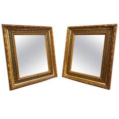 Pair of Decorative Antique Gilt Mirrors