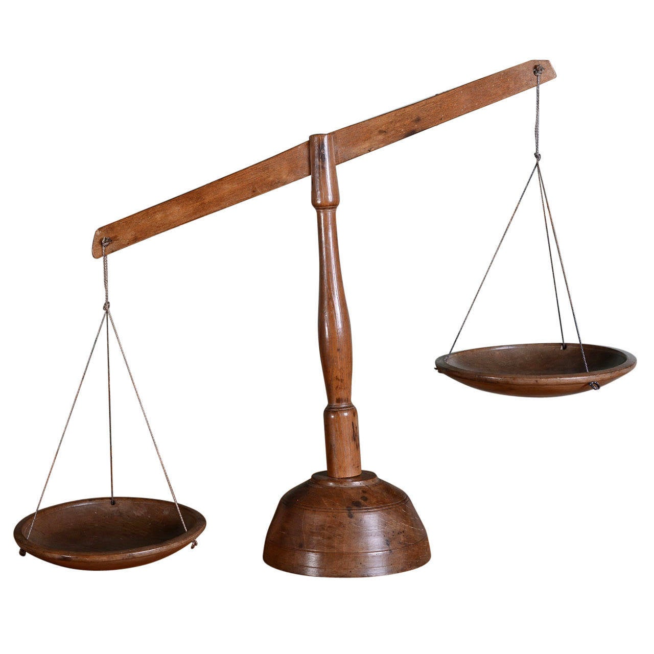 English Antique Treen Butter Scales