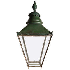 English Large Antique Copper Lantern