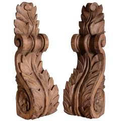 Pair of English Antique Corbels