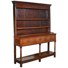 Georgian Antique Oak Potboard Dresser