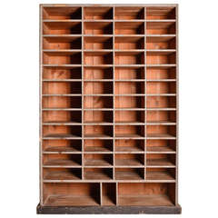 19th Century Antique Open Pigeon Hole Shelving