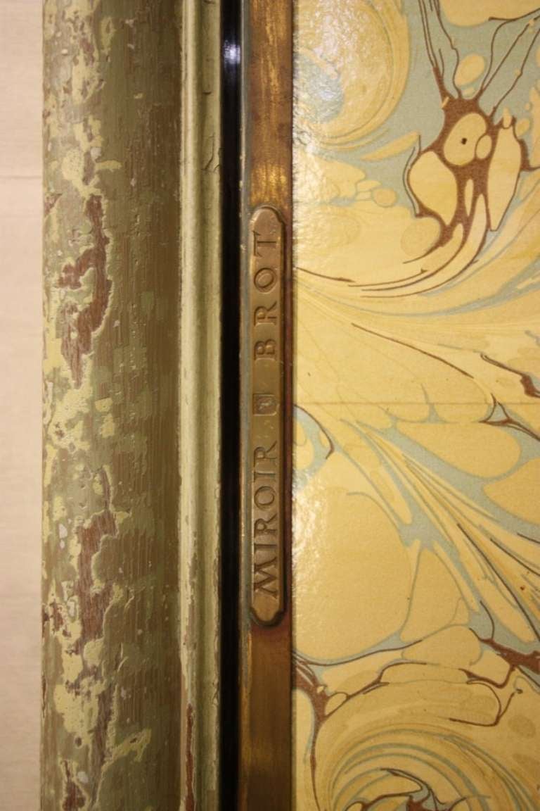 Antique Miroir Brot Triptych Mirror from Paris 3
