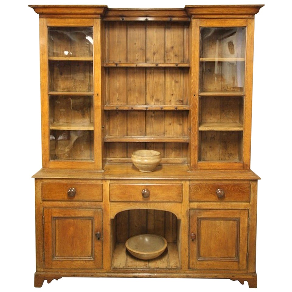 Mid 19th Century Antique Oak Welsh Dresser