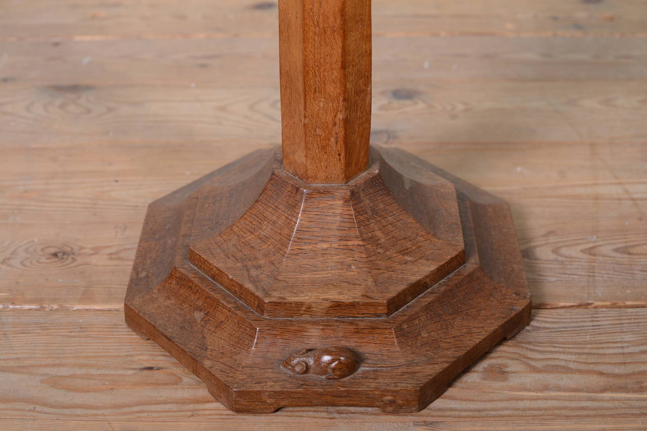 Mid-20th Century Mouseman Oak Standard Lamp, 1950s For Sale