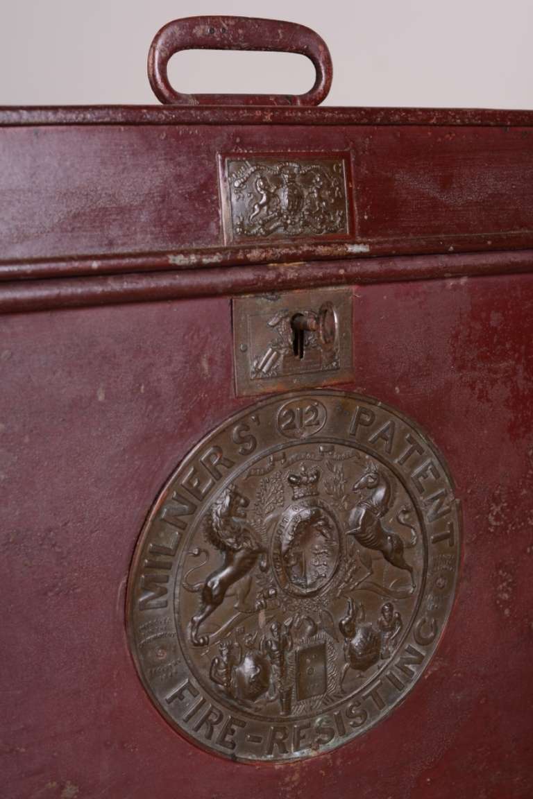 Metal 19th Century Antique Milners Fire Resistant Safe