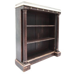 Regency Antique Painted Pine Bookcase