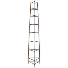 English Antique Wrought Iron Pan Stand