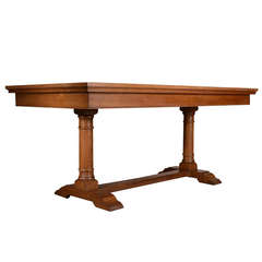Large 1930s Heals Oak Writing Table