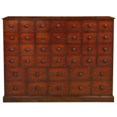 Complete Regency Antique Mahogany Apothecary Chest