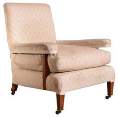 Antique Howard & Sons Open Armchair.