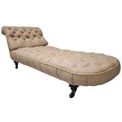 English Antique Newly Upholstered Daybed