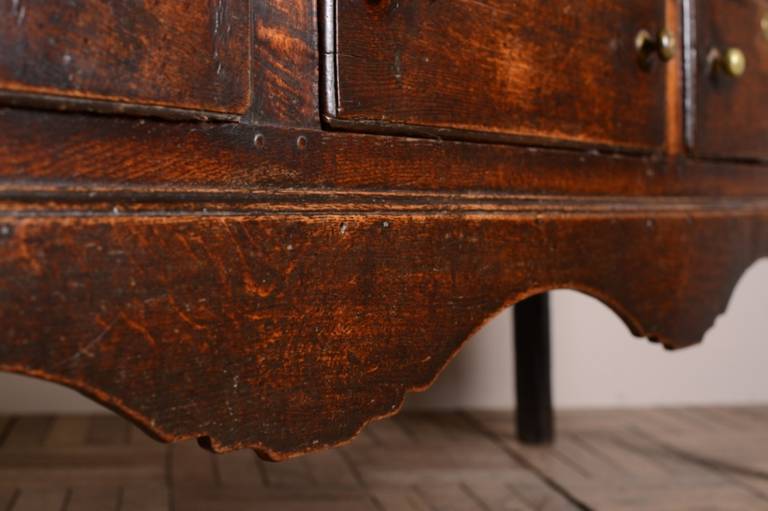 English 18th Century Antique Oak Dresser Base 2