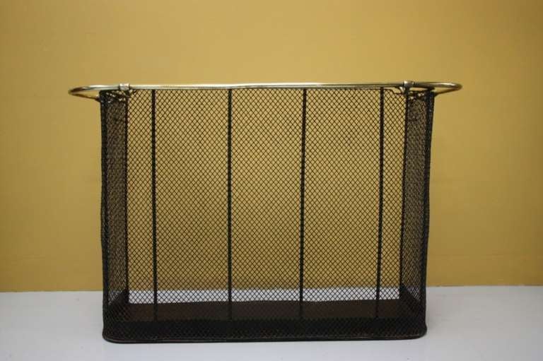 Antique Nursery Spark Guard with Clothes Rail
This is excellent quality, English antique brass nursery guard with and extra brass rail for drying clothes.
Models like this are much rarer with this added extra rail.
In excellent condition, no