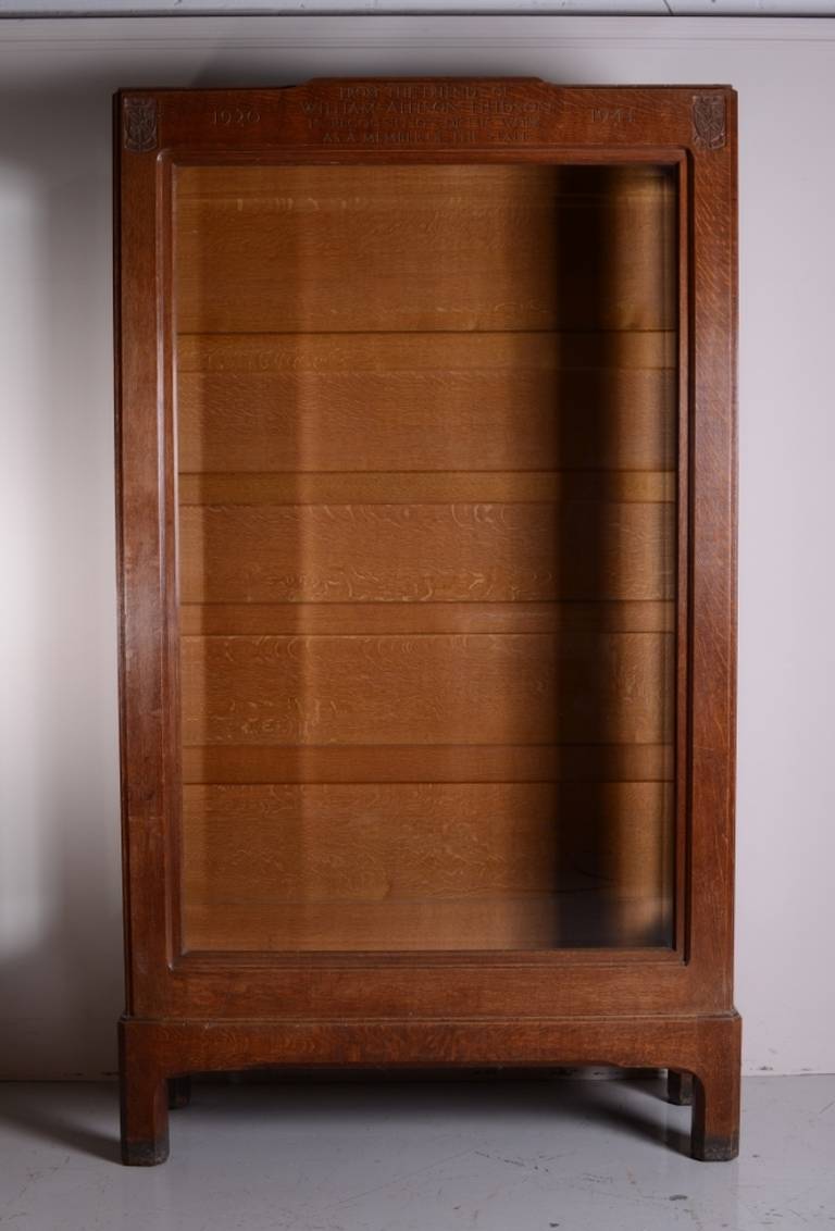 Stanley Webb Davies 1940's Oak Bookcase Display.