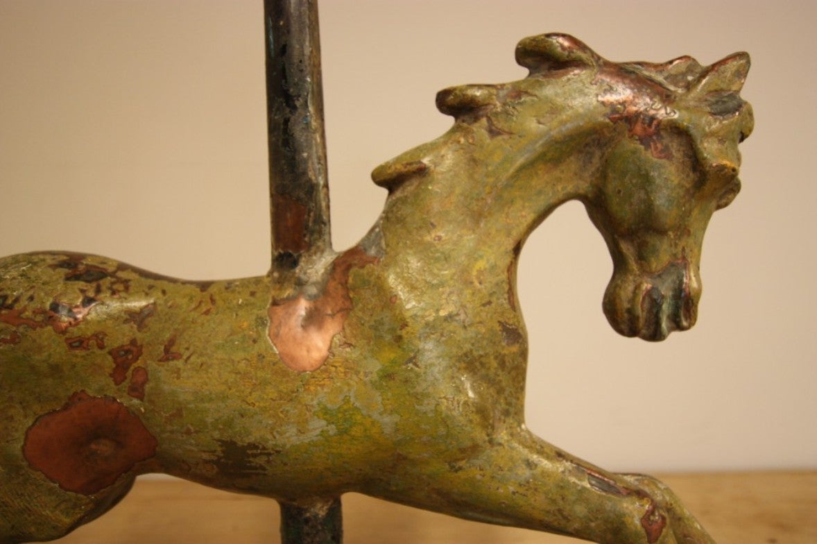 19th Century Antique Copper Horse Weathervane. In Excellent Condition For Sale In Lancashire, GB
