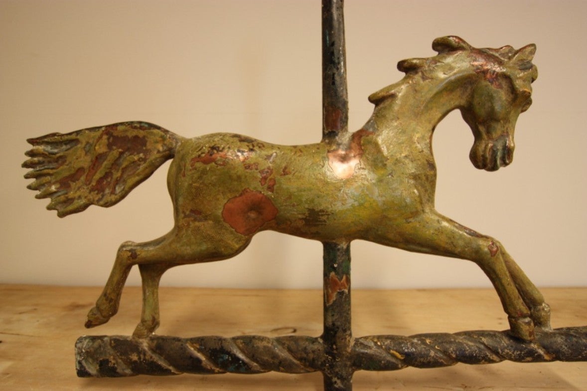 19th Century Antique Copper Horse Weathervane. For Sale 1