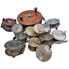 Collection of British Antique Fishing Reels