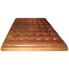 Pierre Chapo elm and leather  double daybed