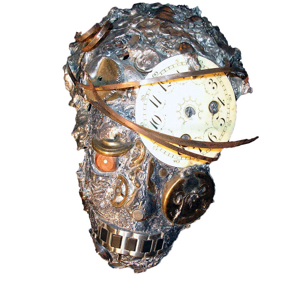 Dada Mask with Clock For Sale at 1stDibs