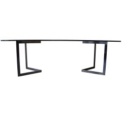 ialian design glass & metal table