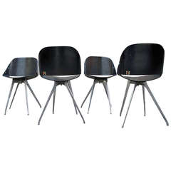 Roger Tallon A Rare Set Of 4 Wimpy Chairs For Sentou