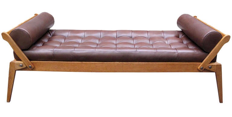 René-Jean Caillette (1919/2004)
A leather daybed for Charron design c.1952
Two available