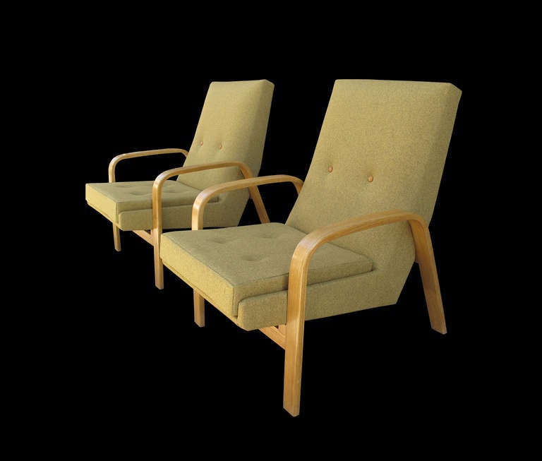 Mid-20th Century Arp - Guariche, Motte, Mortier - Pair of Armchairs For Sale