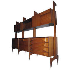 Italian Rosewood Bookshelves