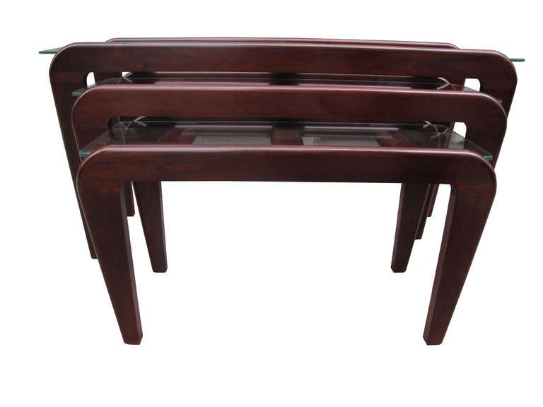 Gustave Gauthier Occasional Mahogany Tables In Excellent Condition In Grenoble, FR