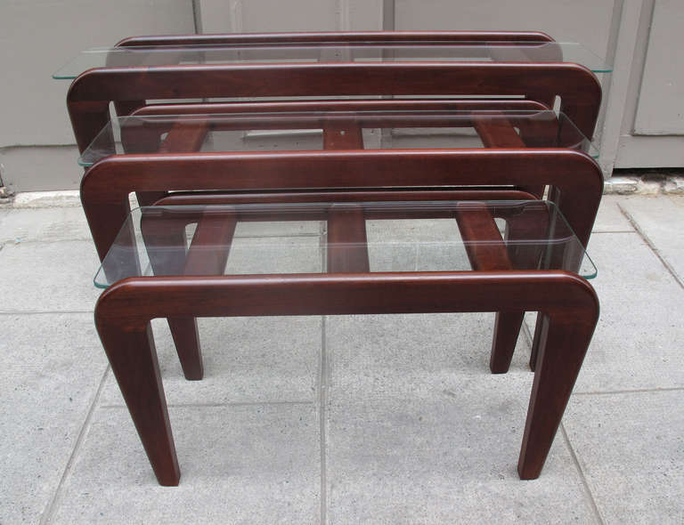 French Gustave Gauthier Occasional Mahogany Tables