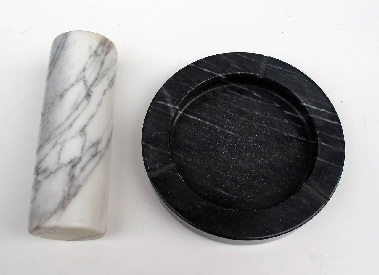 Angelo Mangiarotti 
Ashtray for Skipper and a s Roll marble