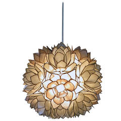 Mother-of-Pearl Shell Pendant Light