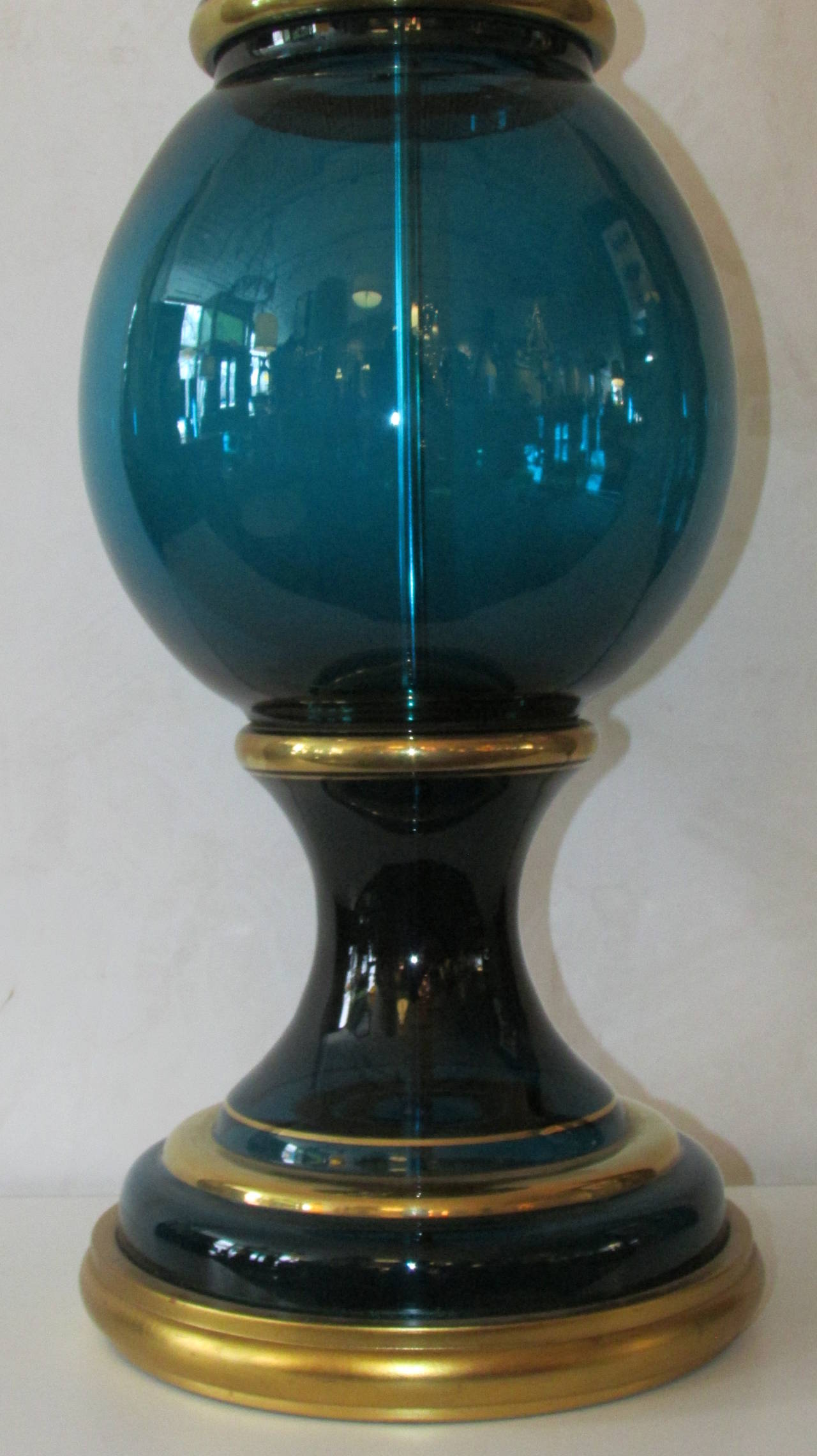 Murano Glass Lamp by Marbro In Good Condition In Rochester, NY