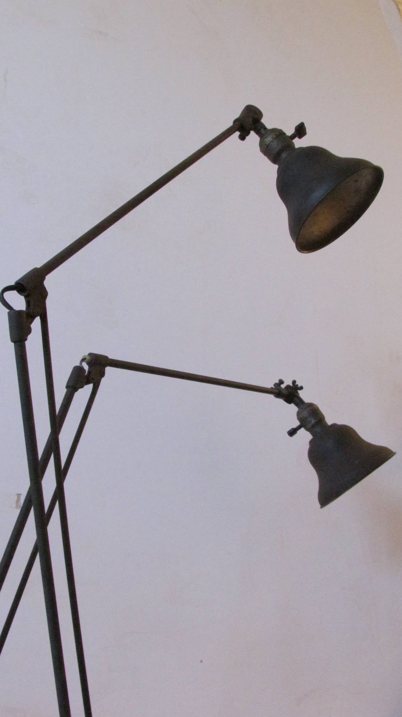 Early Industrial Dazor Floating Lamps In Excellent Condition In Rochester, NY