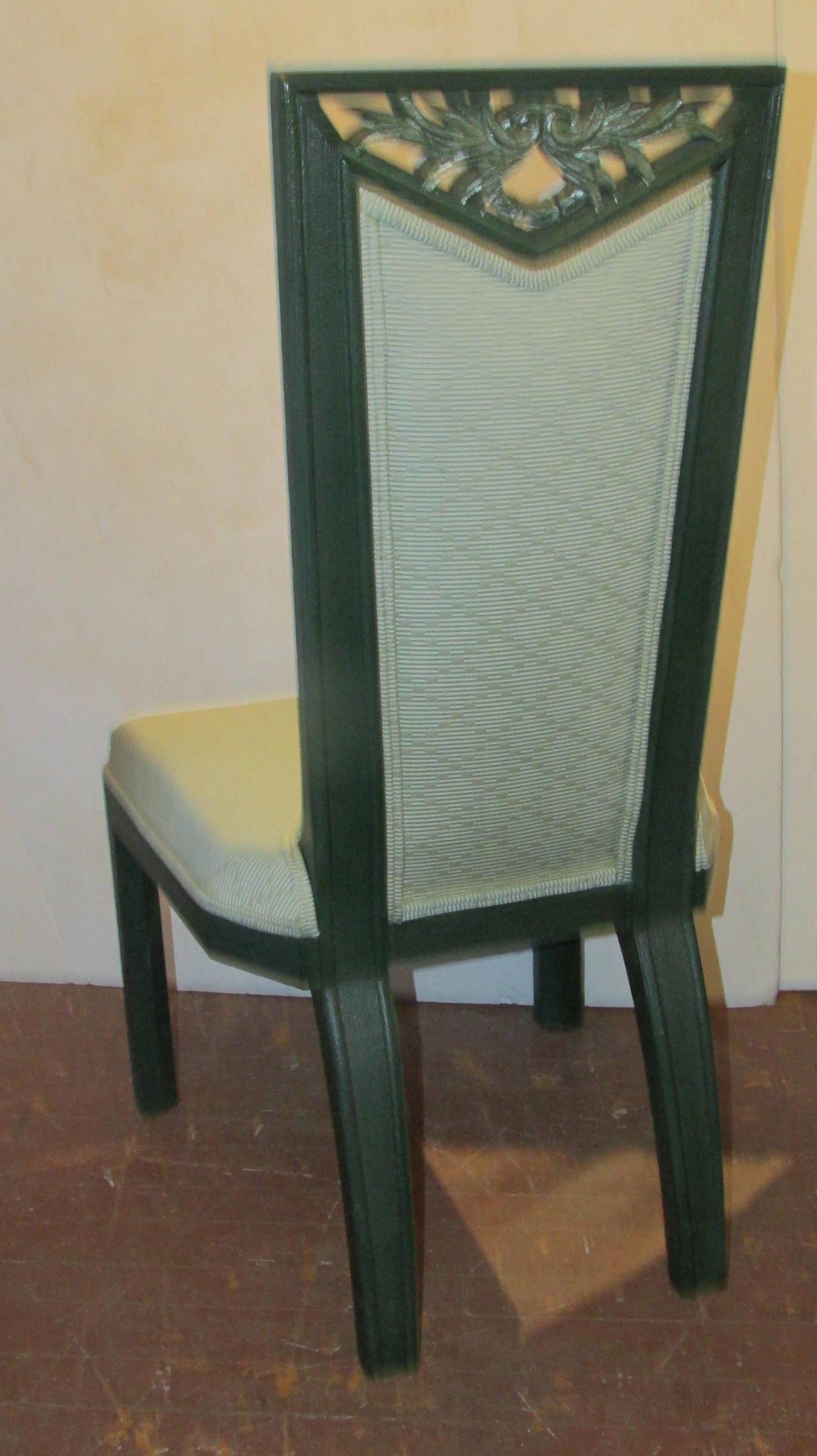 Set of Eight Dining Room Chairs by James Mont In Excellent Condition In Rochester, NY