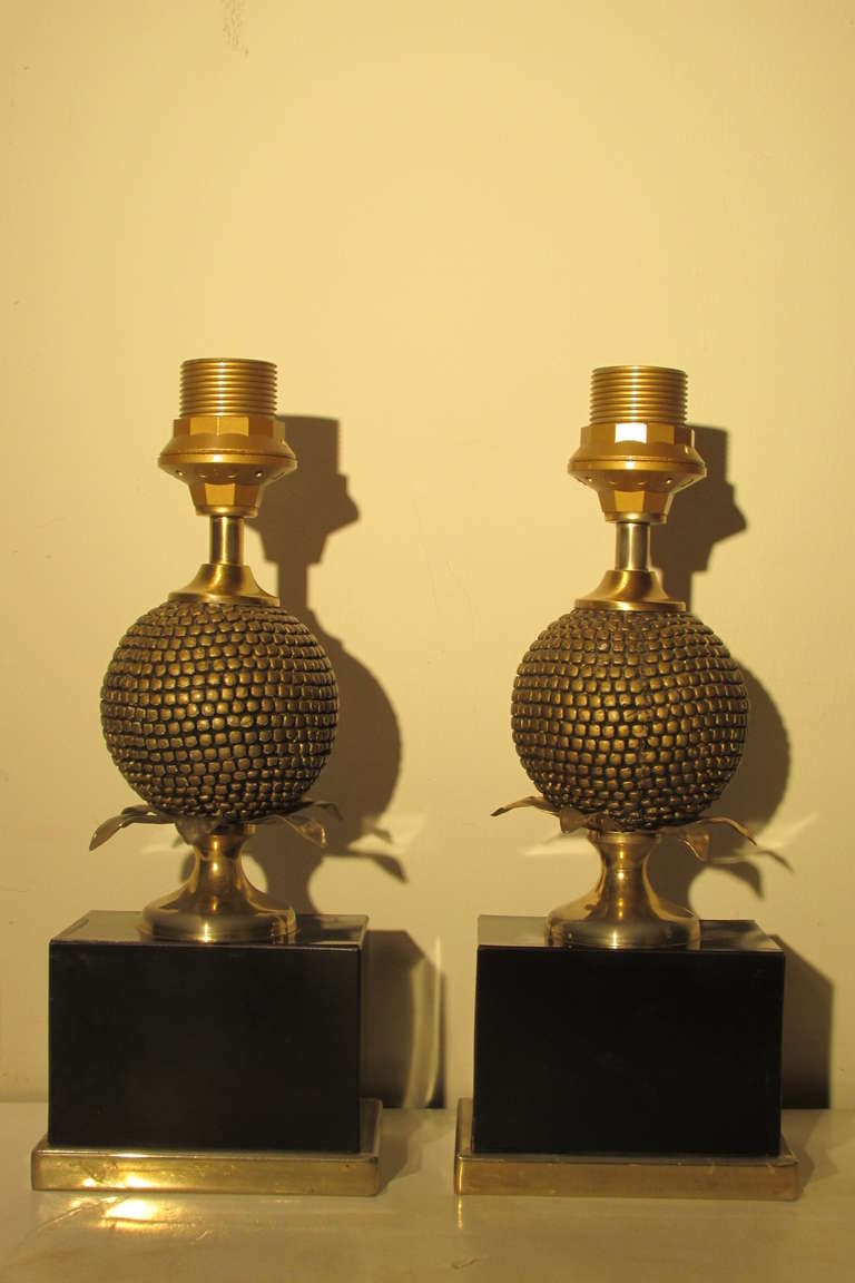 French Maison Charles Pomegranate Form Lamps