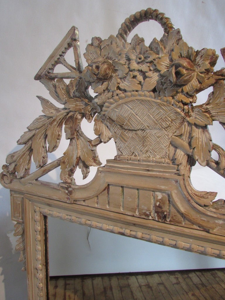 Wood Louis XV Style Mirror